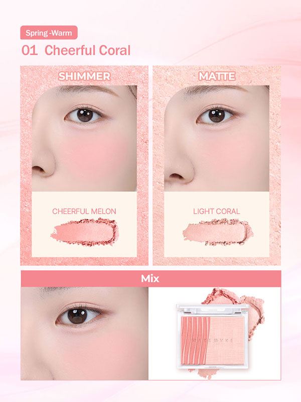 WAKEMAKE Sheer Layering Dual Blusher 5g