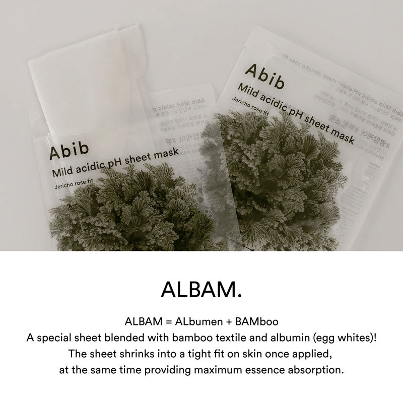 Abib Mild Acidic pH Sheet Mask #Jericho Rose 30ml