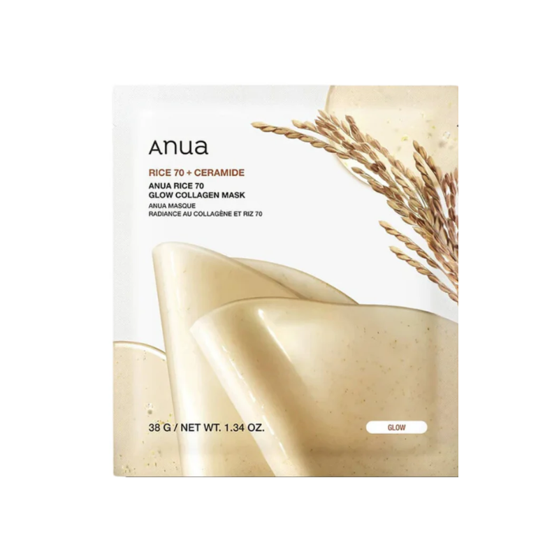 Anua Rice 70 Glow Collagen Mask 38g