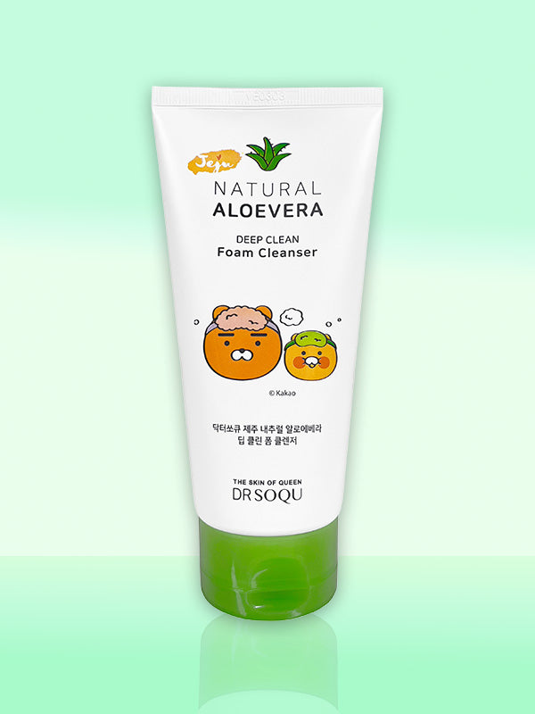 Dr.SOQU Jeju Natural Aloe Vera Deep Clean Foam Cleanser 120ml