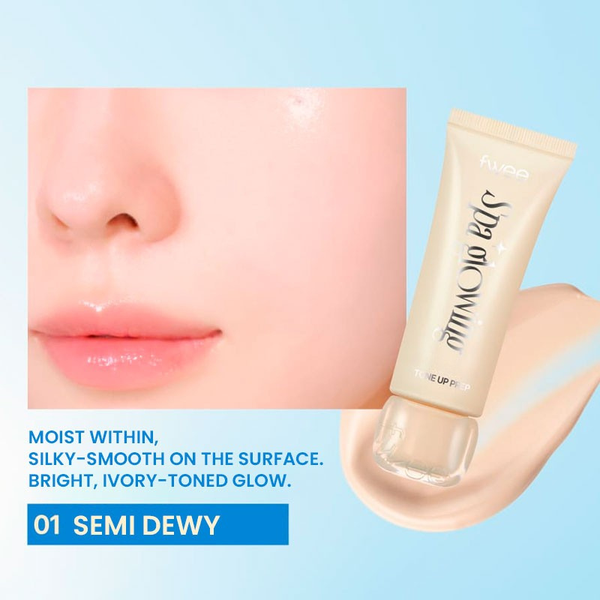 fwee Spa Glowing Tone-Up Prep 80g 01 Semi Dewy