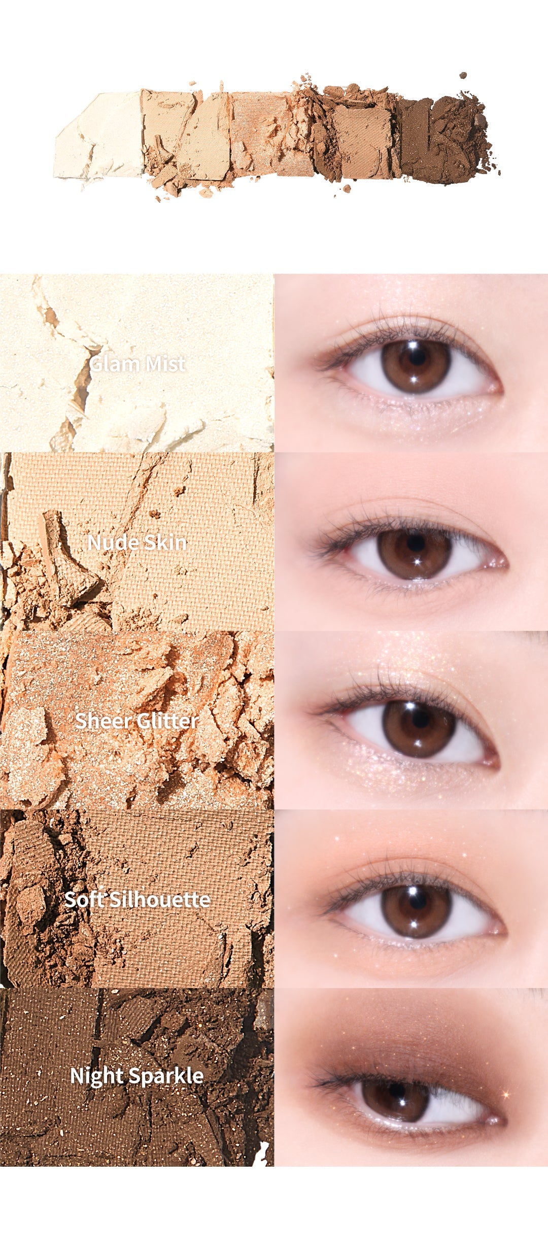 unleashia Mood Shower Eye Palette 4g