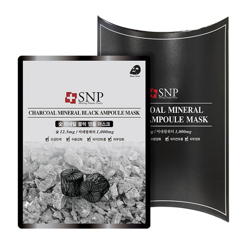 SNP Charcoal Mineral Black Ampoule Mask 25ml