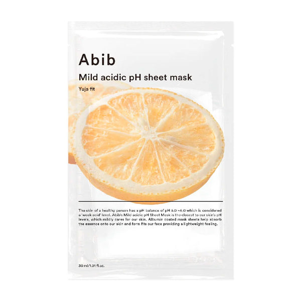 Abib Mild Acidic pH Sheet Mask #Yuja Fit 30ml