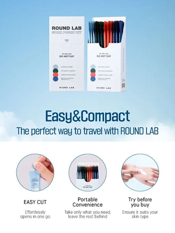Round Lab Stick Pouch Kit