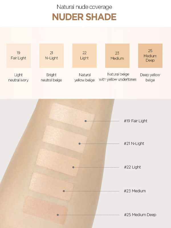 JUNGSAEMMOOL Skin Nuder Cover Layer Cushion 14g + Refill