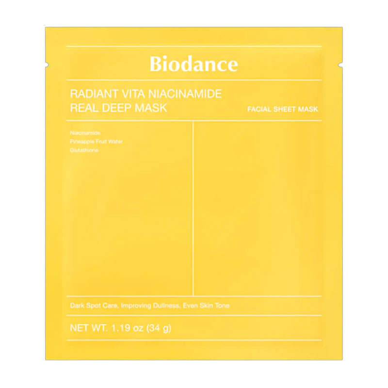 Biodance Radiant Vita Niacinamide Real Deep Mask 34g