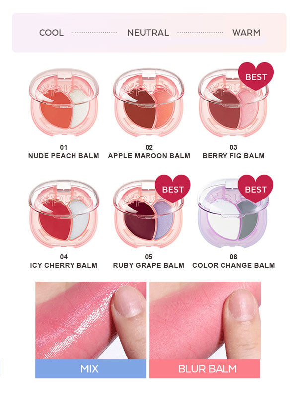 APIEU Juicy-Pang Mood Blending Lip & Cheek Balm 2.3g