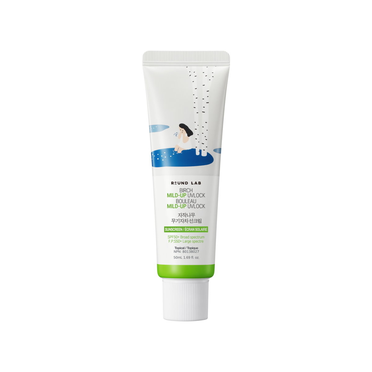 Round Lab Birch Mild-Up UVLOCK Sunscreen 50ml SPF50+