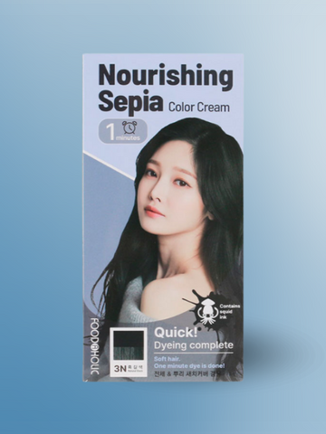 Foodaholic Nourishing Sepia Color Cream 1min 3N Natural Black 60g