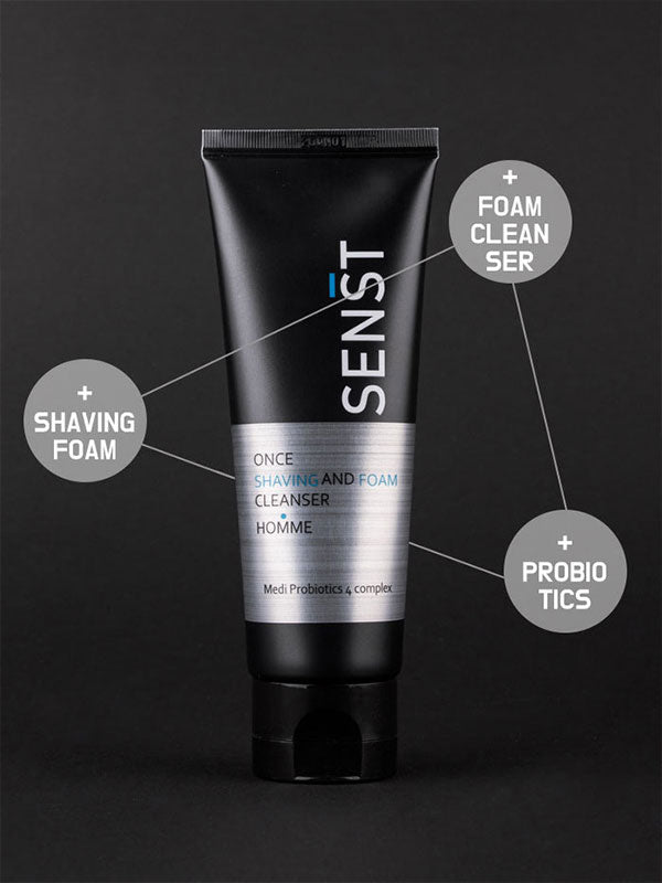 Senst Once Shaving&Foam Cleanser Homme 120ml