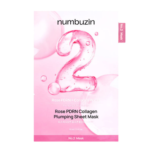 numbuzin No.2 Rose PDRN Collagen Plumping Sheet Mask 33ml