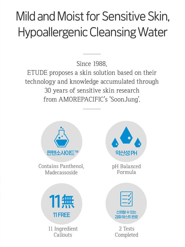 Etude House Soonjung 5.5 Cleansing Water 320ml