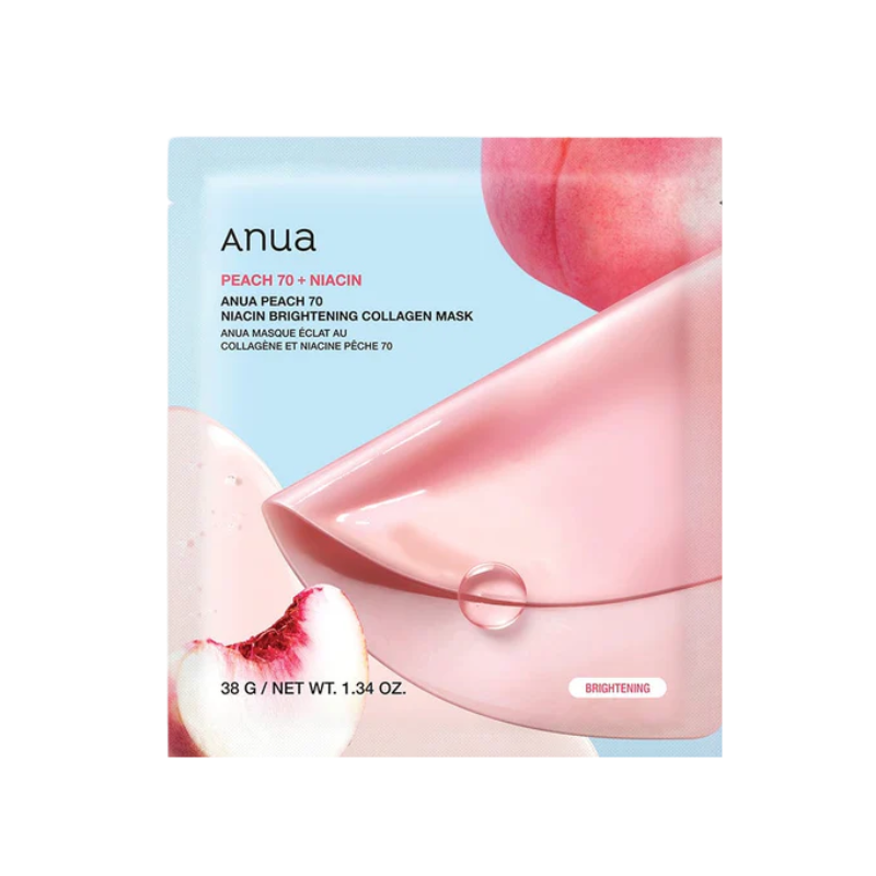 Anua Peach 70 Niacin Brightening Collagen Mask 38g