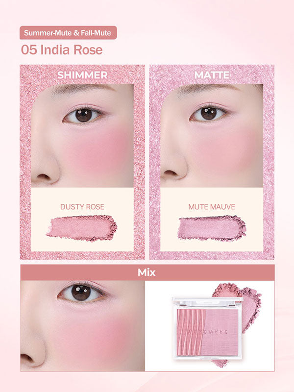 WAKEMAKE Sheer Layering Dual Blusher 5g