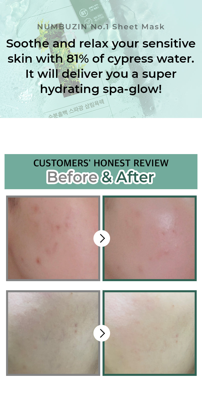 numbuzin No.1 Dewy Glow Spa Sheet Mask
