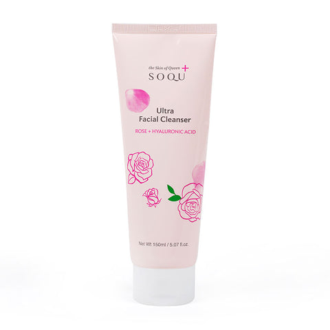 SOQU Ultra Facial Cleanser Rose 150ml