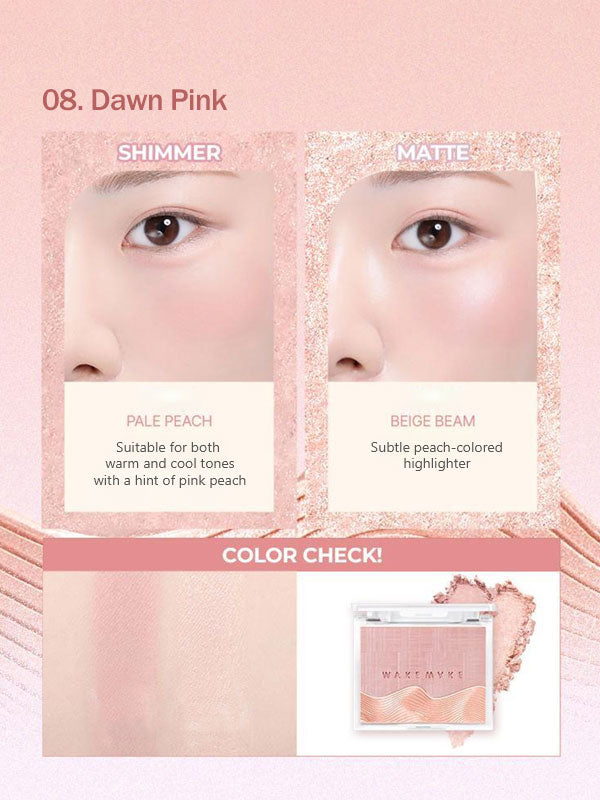 WAKEMAKE Sheer Layering Dual Blusher 5g